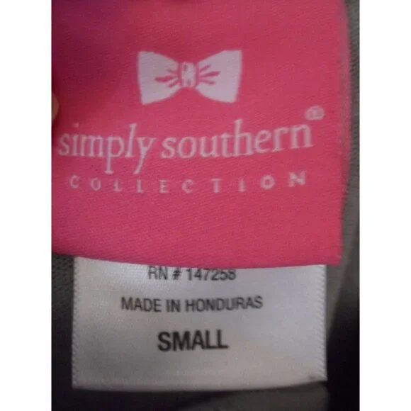 Simply Southern Grey Graphic Tee T-Shirt cotton Sz S Lighthouse Long sleeve - Picture 6 of 6